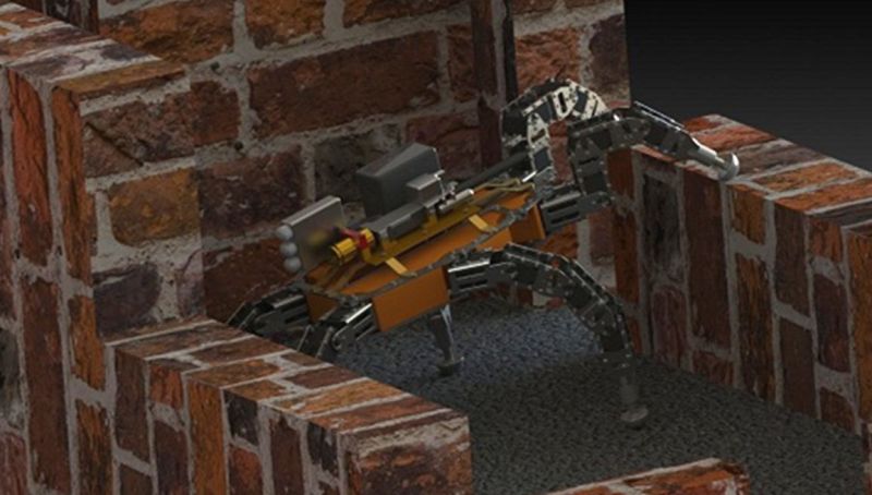 боевой робот-паук из МАИ